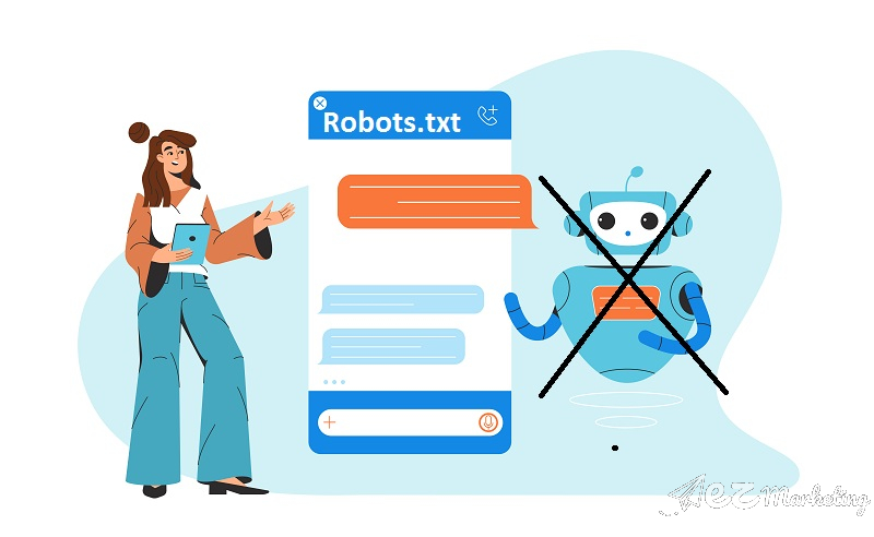 File Robots.txt nhằm mục đích ngăn chặn các công cụ, các trình thu thập dữ liệu thu thập dữ liệu từ Website