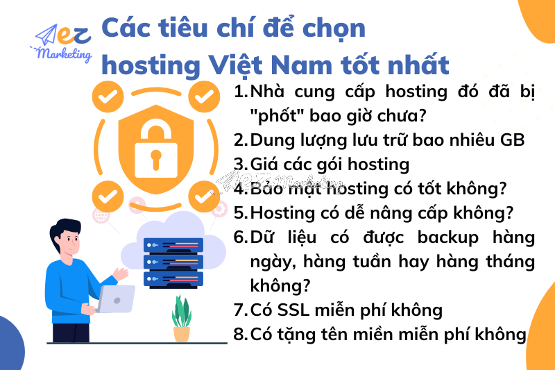 Các tiêu chí để chọn hosting Việt Nam tốt nhất