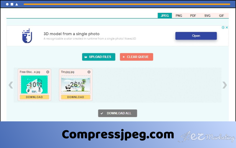 Phần mềm Compressjpeg.com