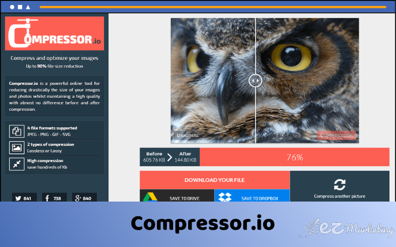 Phần mềm Compressor.io