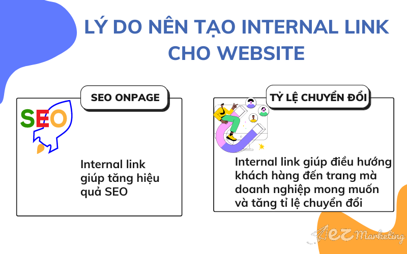 Lý do nên tạo internal link cho website