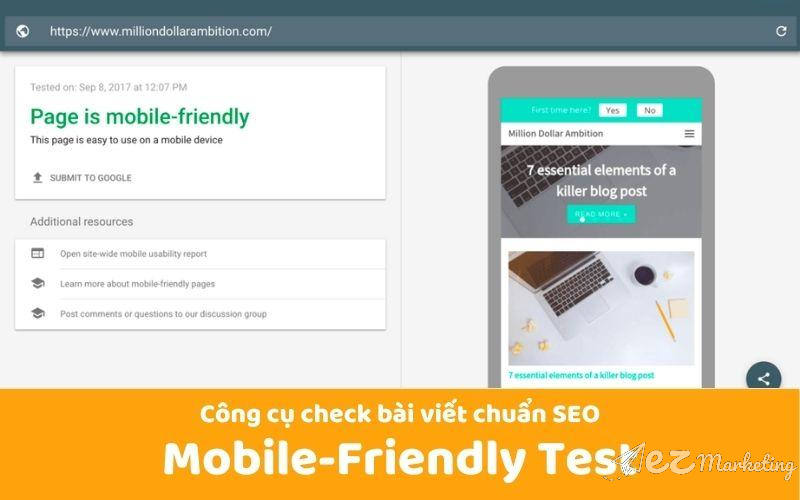 Công cụ Mobile-Friendly Test