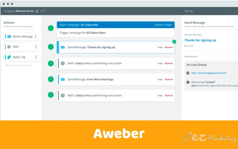 Phần mềm Aweber