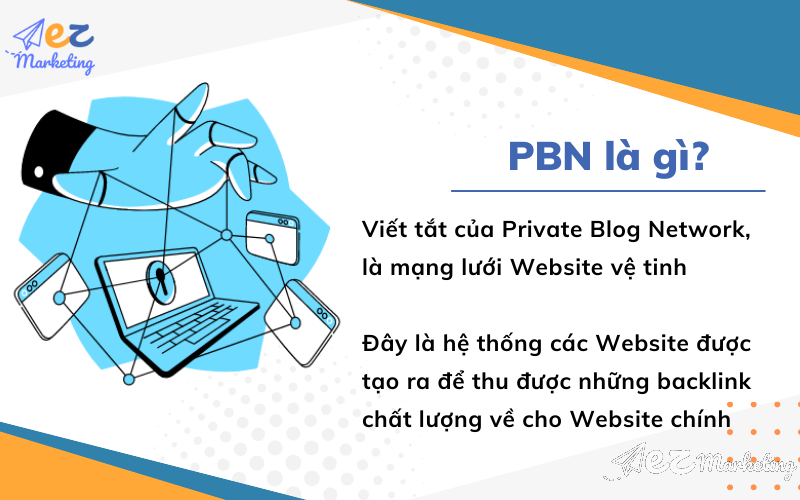 PBN là viết tắt của Private Blog Network, được hiểu đơn giản là mạng lưới Website vệ tinh
