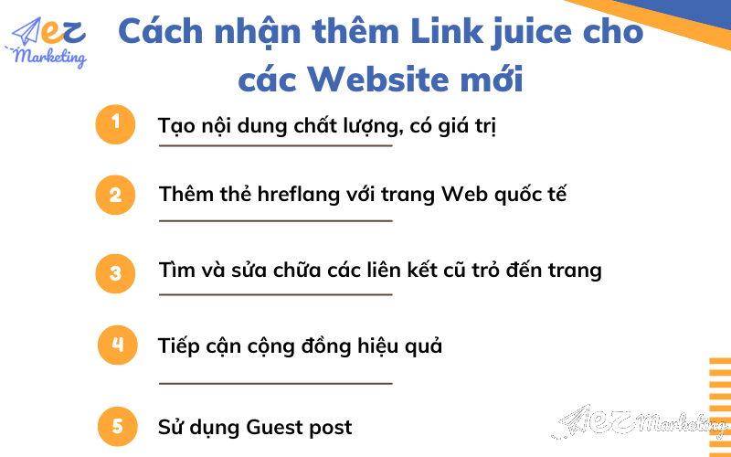 Hướng dẫn cách nhận thêm Link juice cho các Website mới