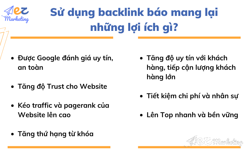 Sử dụng backlink báo mang lại những lợi ích gì