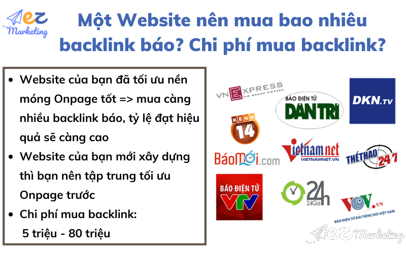 Một Website nên mua bao nhiêu backlink báo