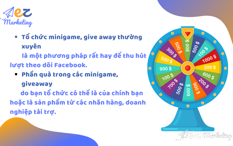 Tổ chức minigame, giveaway 