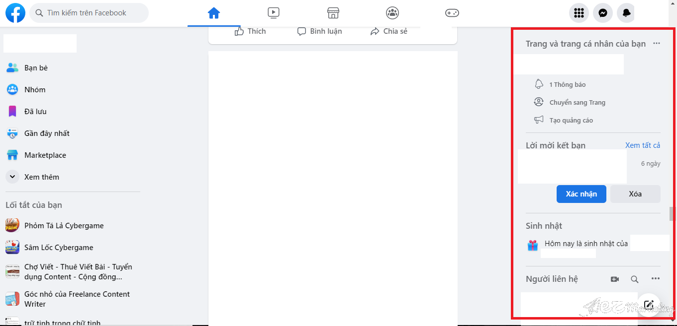 Cách tắt trạng thái online trên Facebook trên máy tính với hệ điều hành Windows bước 2