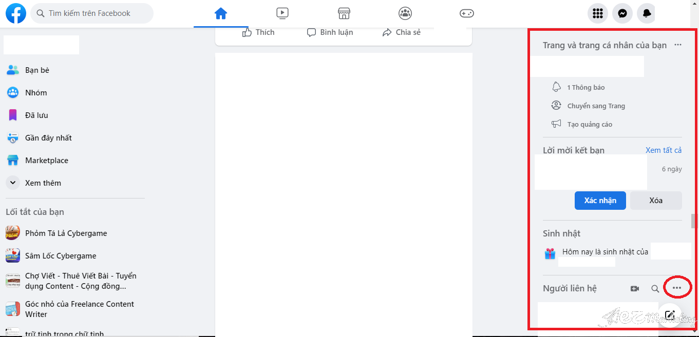 Cách tắt trạng thái online trên Facebook trên máy tính với hệ điều hành Windows bước 3