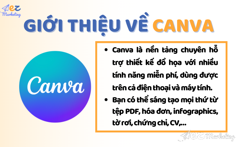 Canva là một công cụ giúp xuất bản trực tuyến các thiết kế theo sở thích của từng cá nhân