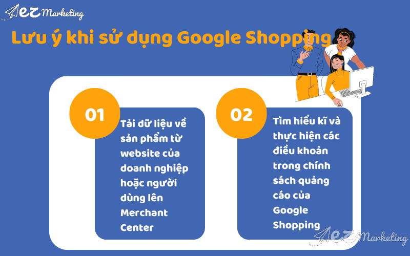 Một số lưu ý khi sử dụng Google Shopping