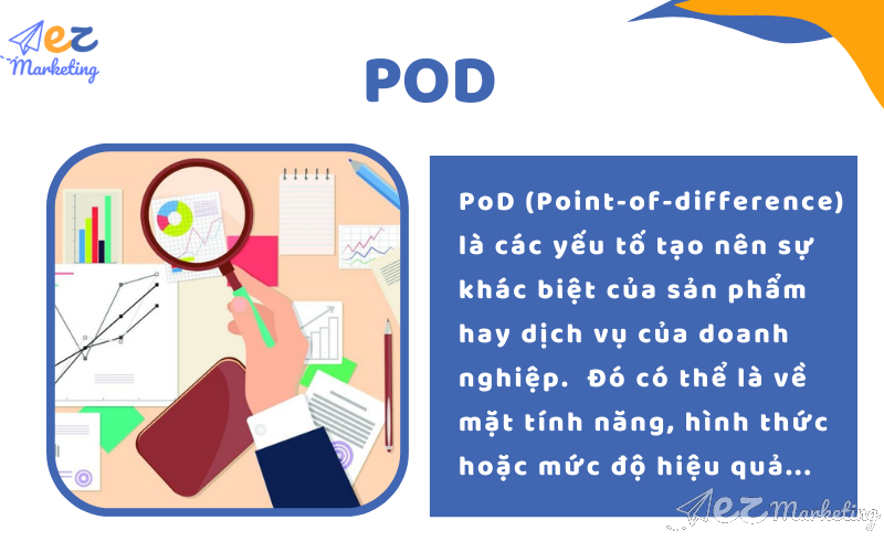 Pod (Point-of-difference) là yếu tố tạo nên sự khác biệt cho sản phẩm hay dịch vụ của doanh nghiệp