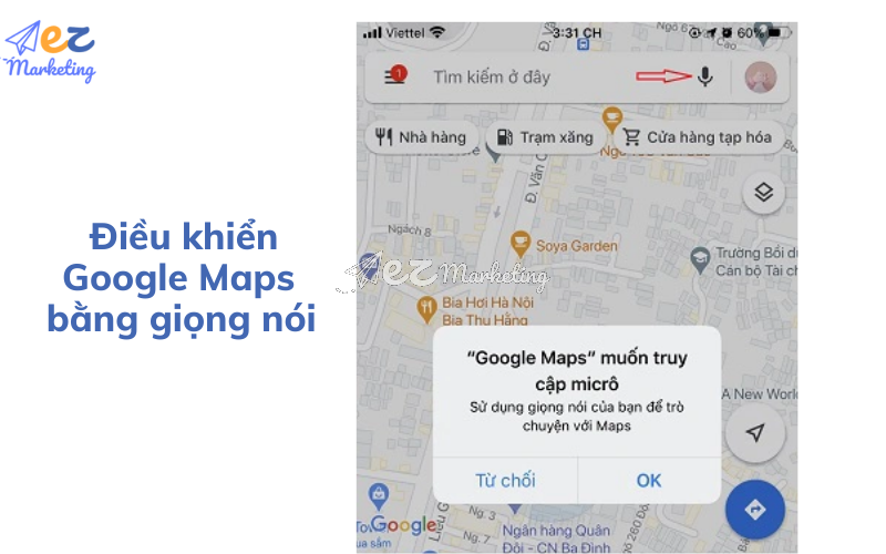 Điều khiển Google Maps bằng giọng nói 