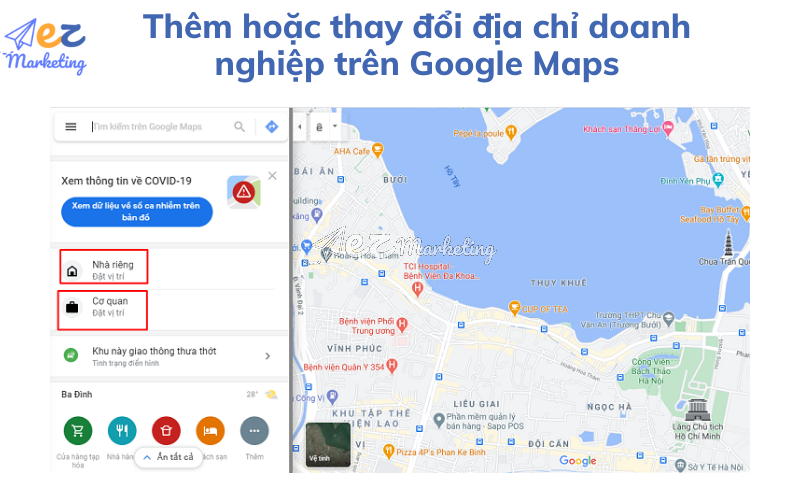 Thêm hoặc thay đổi địa chỉ trên Google Maps