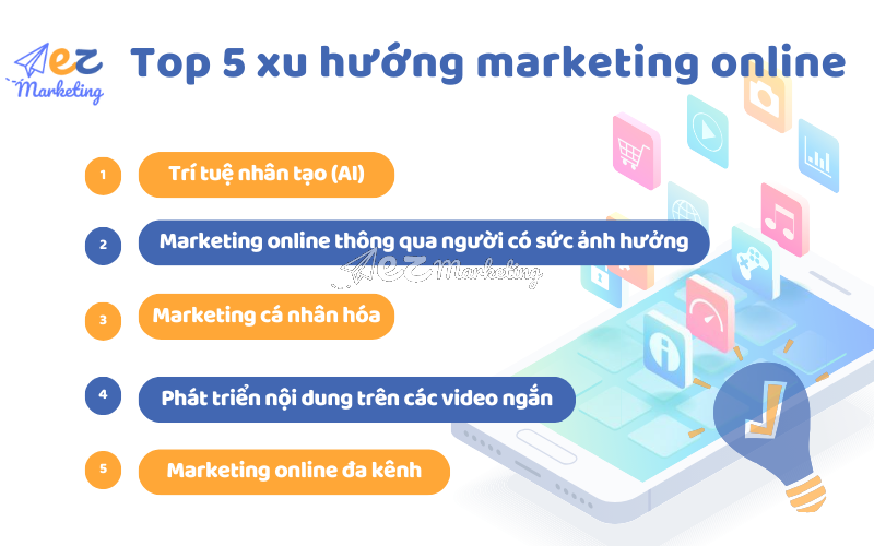 Top 5 xu hướng marketing online