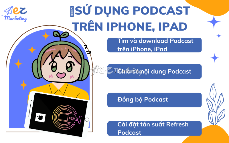 Sử dụng Podcast trên iPhone, iPad