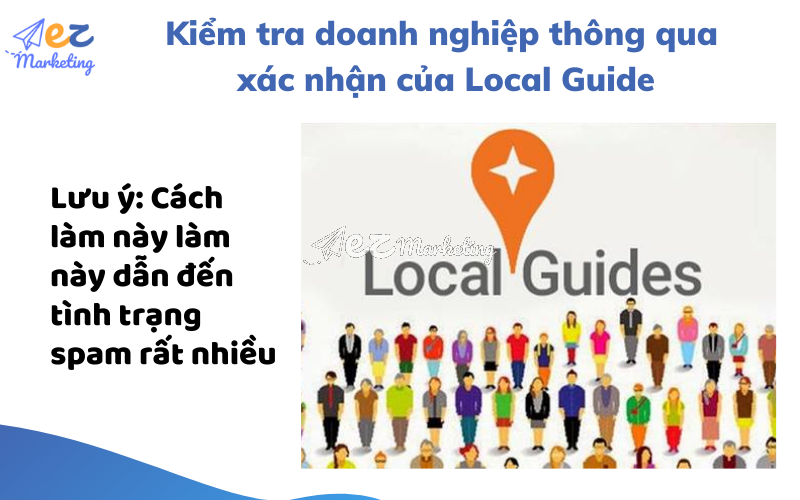 Kiểm tra doanh nghiệp thông qua xác nhận của Local Guide