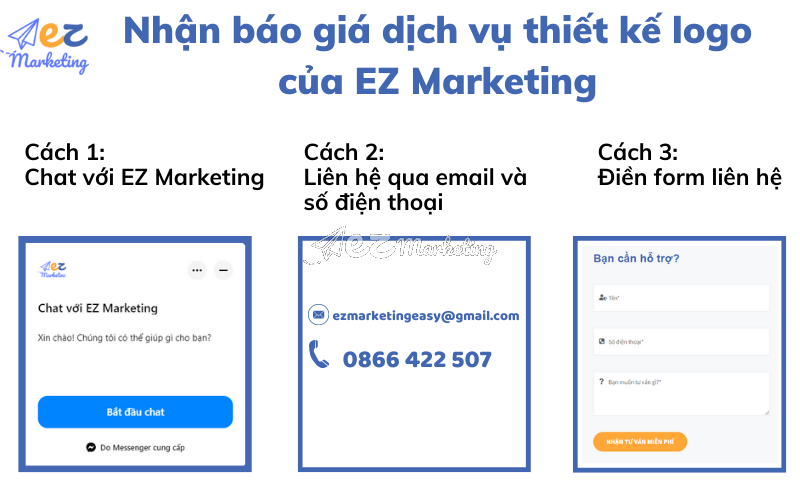 Nhận báo giá dịch vụ thiết kế logo của EZ Marketing