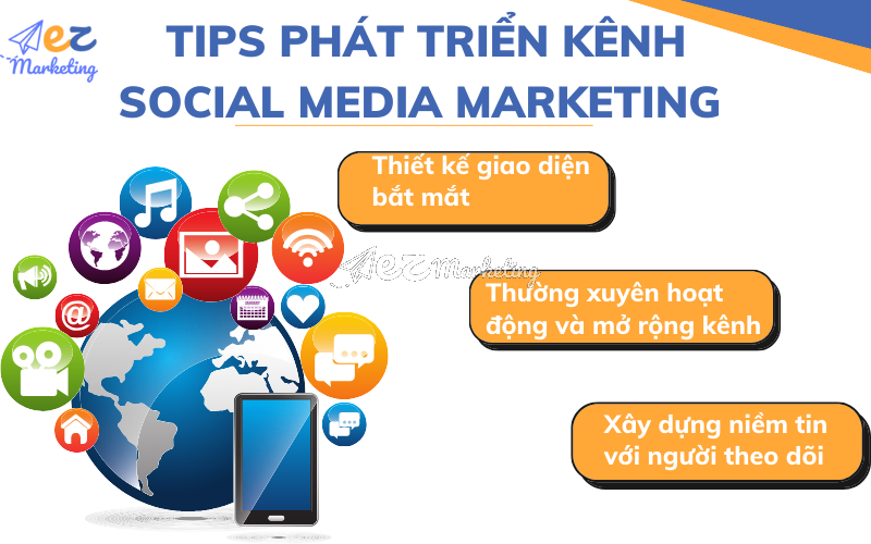 Một số tips khi phát triển kênh social media marketing
