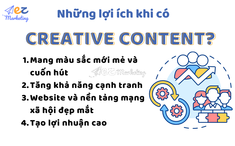 Những lợi ích khi doanh nghiệp có Creative Content