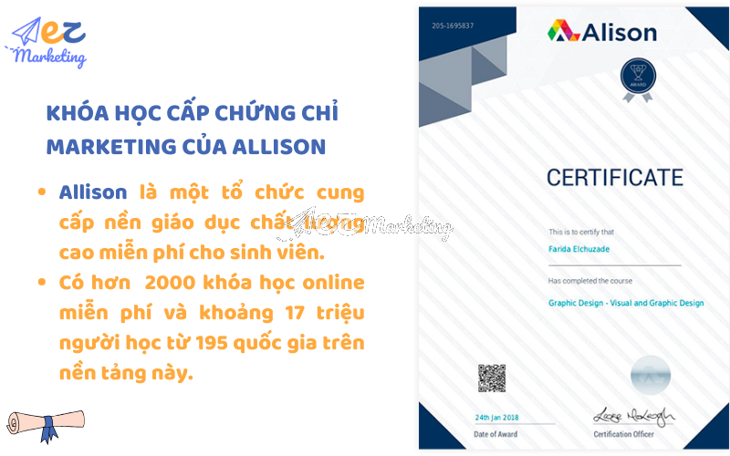 Khóa học cấp chứng chỉ marketing của Allison