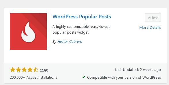 Plugin WordPress Popular Posts
