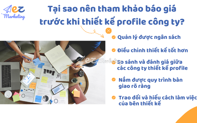 Tại sao nên tham khảo báo giá trước khi thiết kế profile công ty?