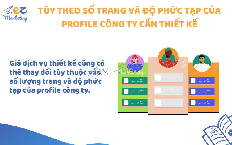 Tùy theo số trang và độ phức tạp của profile công ty cần thiết kế