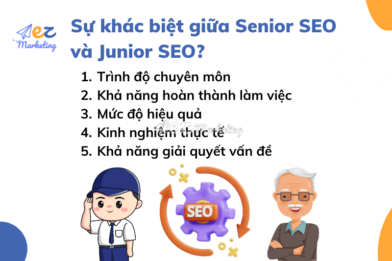 Sự khác biệt giữa Senior SEO và Junior SEO?