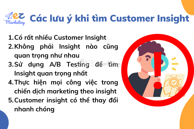 Các lưu ý khi tìm Customer Insight