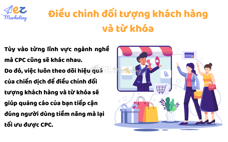 Điều chỉnh đối tượng khách hàng và từ khóa