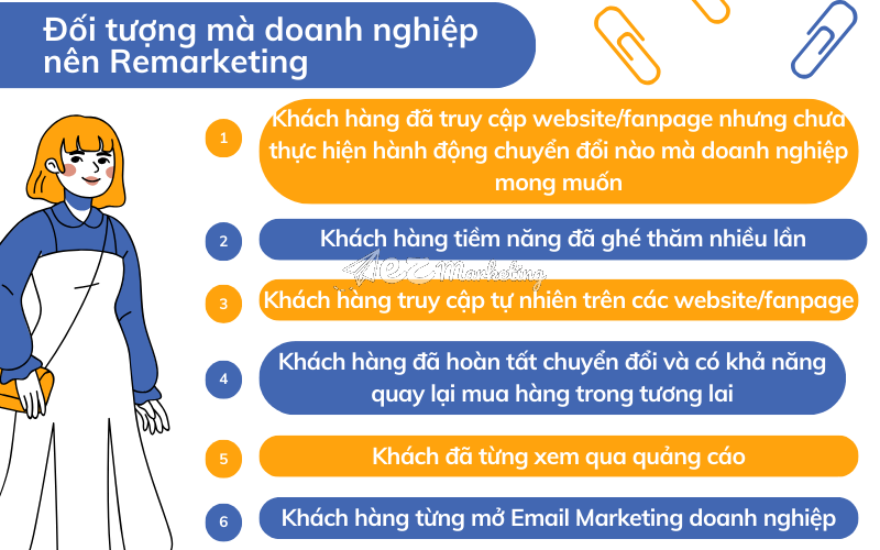 Đối tượng mà doanh nghiệp nên Remarketing