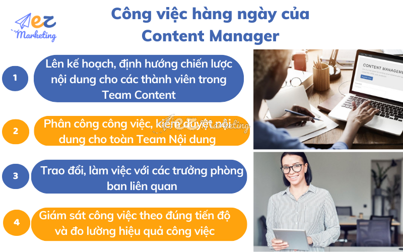 Công việc hàng ngày của Content Manager là gì?