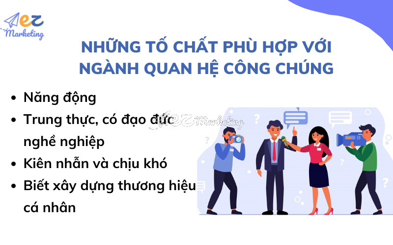 Những tố chất phù hợp với ngành Quan hệ công chúng