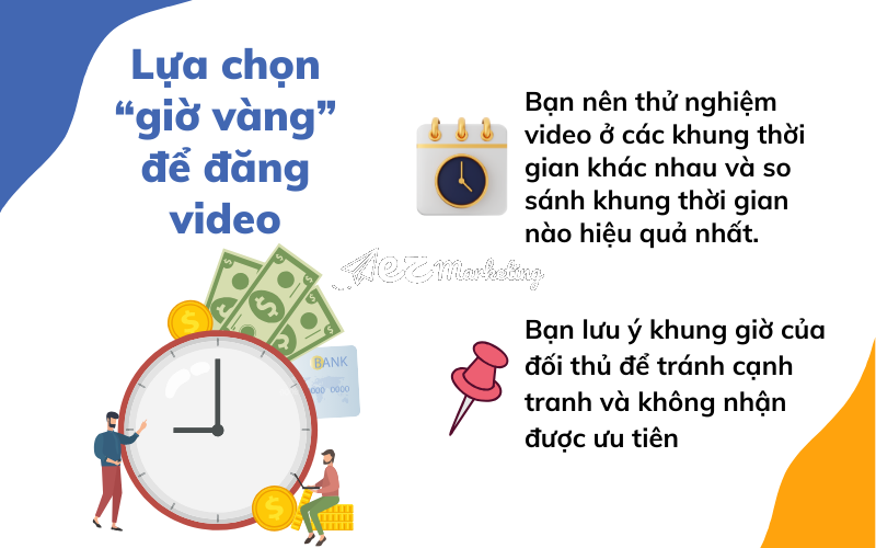 Lựa chọn “giờ vàng” để đăng video
