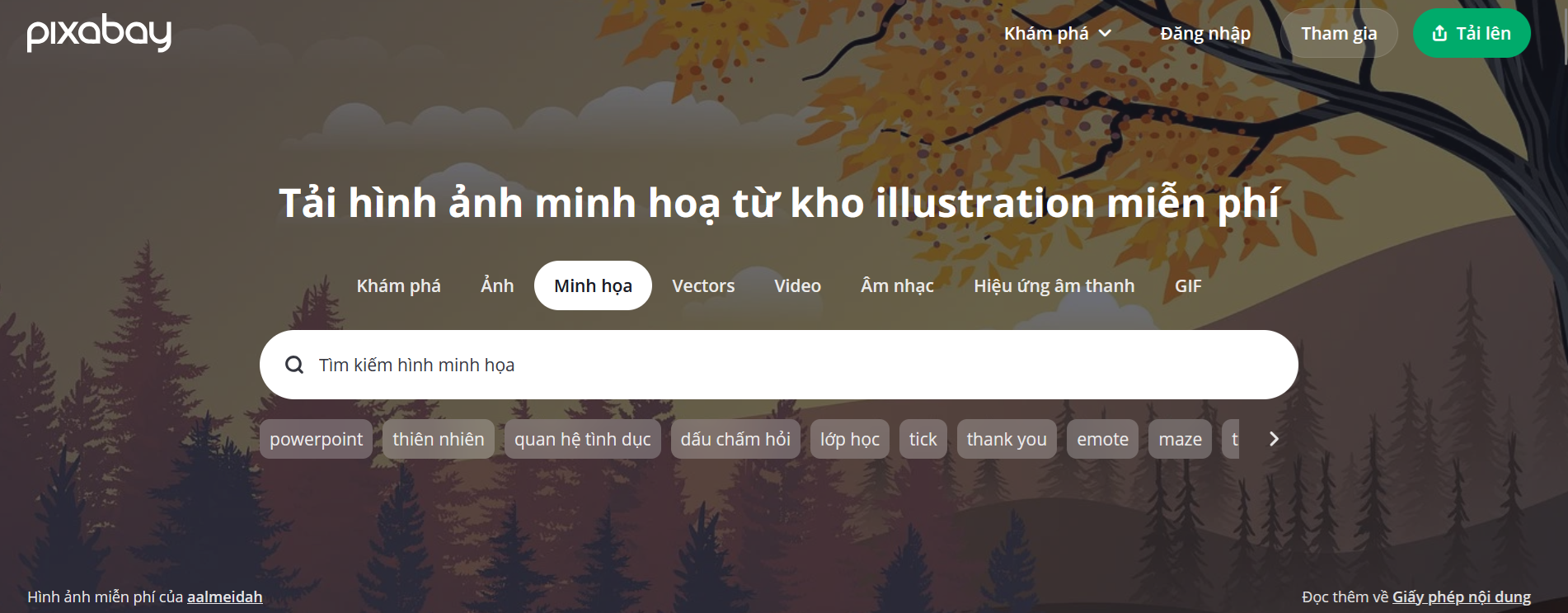 Kho hình ảnh minh họa Pixabay