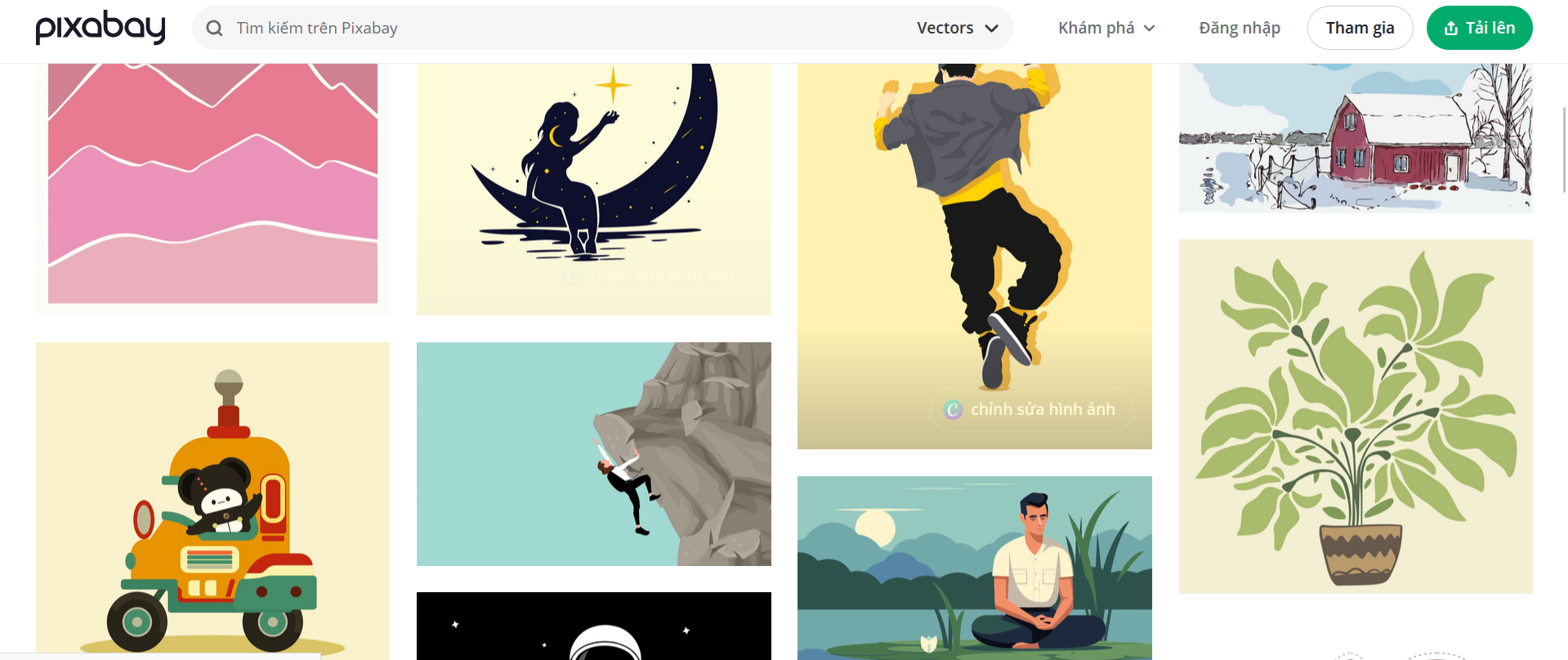 Kho ảnh Vector Pixabay