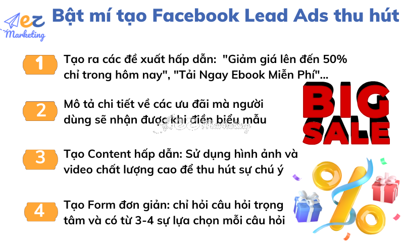 Bật mí tạo Facebook Lead Ads thu hút