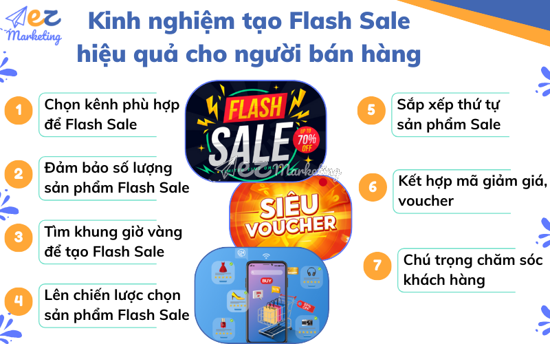 Kinh nghiệm tạo Flash Sale hiệu quả cho người bán hàng