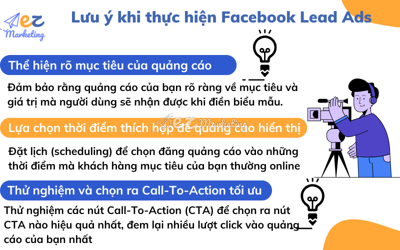 Lưu ý khi thực hiện Facebook Lead Ads