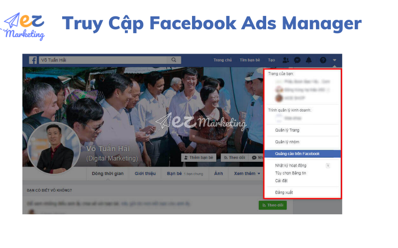 Truy Cập Facebook Ads Manager