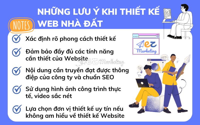 Những lưu ý khi thiết kế Web nhà đất