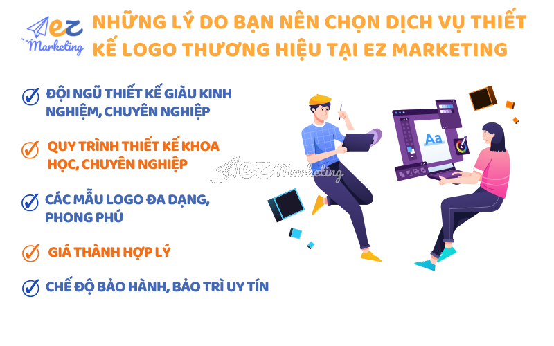 Những lý do bạn nên chọn dịch vụ thiết kế Logo thương hiệu tại EZ Marketing
