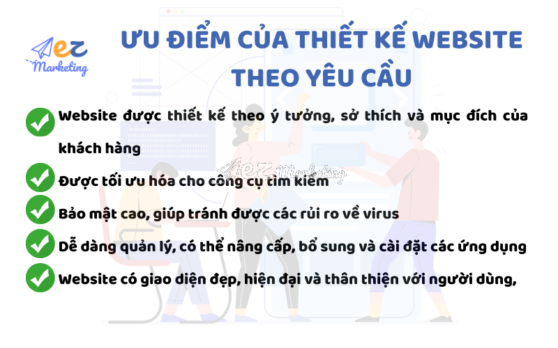 Ưu điểm của thiết kế website theo yêu cầu