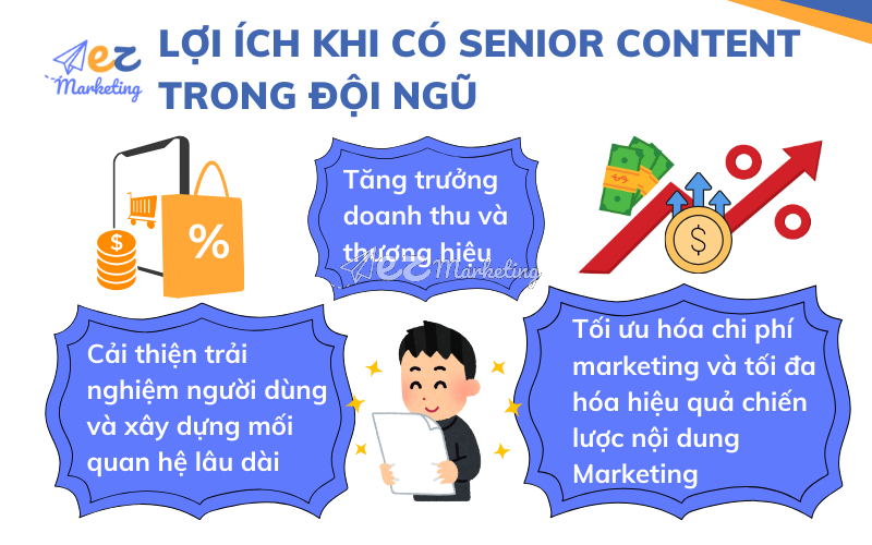Lợi ích khi có Senior Content trong đội ngũ